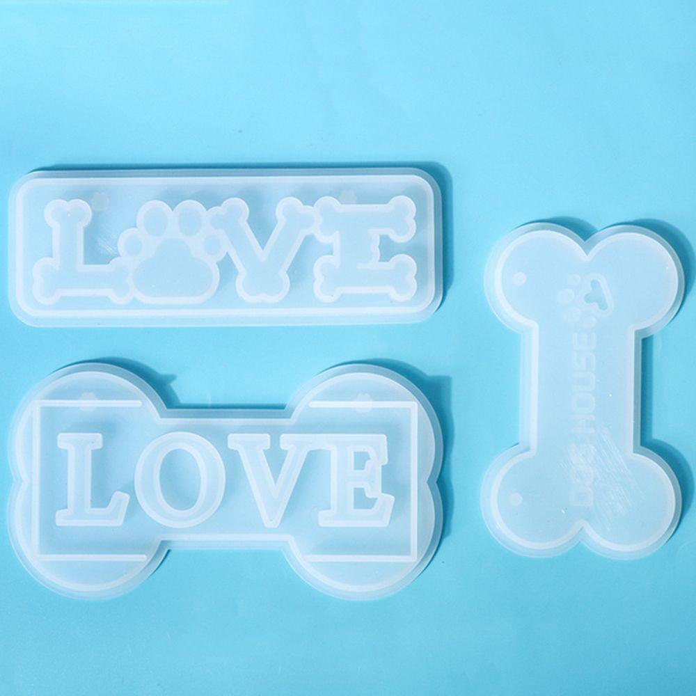 Khuôn Silicone Đổ Epoxy Resin Làm Bảng Hiệu Cửa Hình Chữ Cái / Ngôi Nhà Cún / Chữ Love