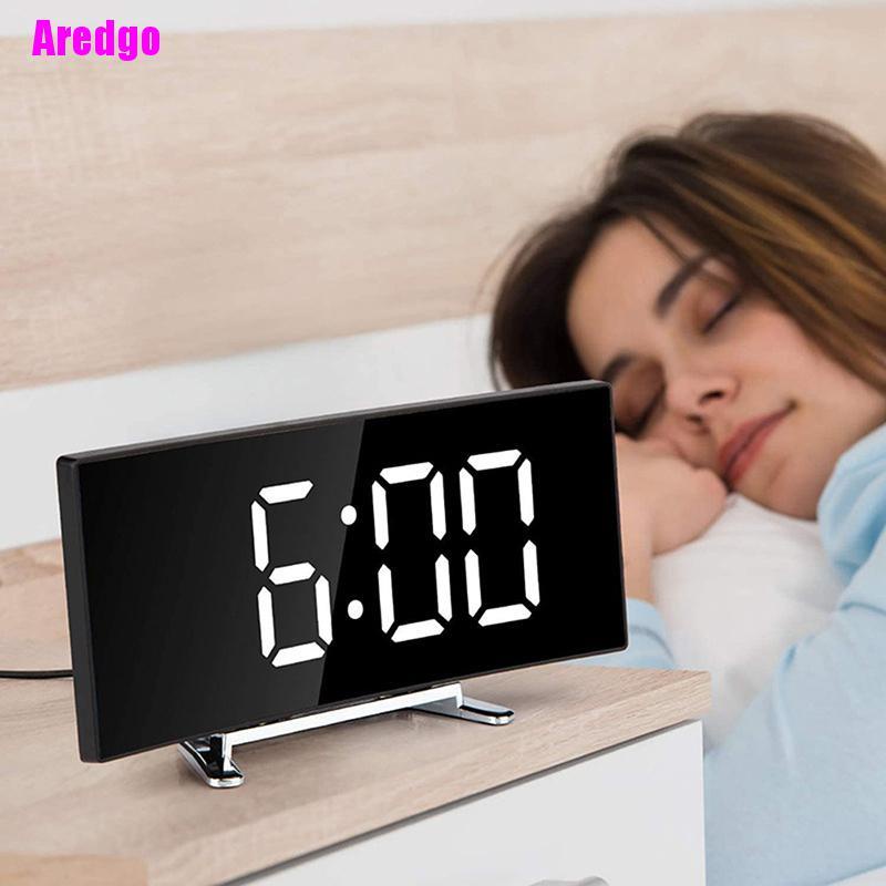 Đồng hồ báo thức kỹ thuật số màn hình LED 7 inch để bàn