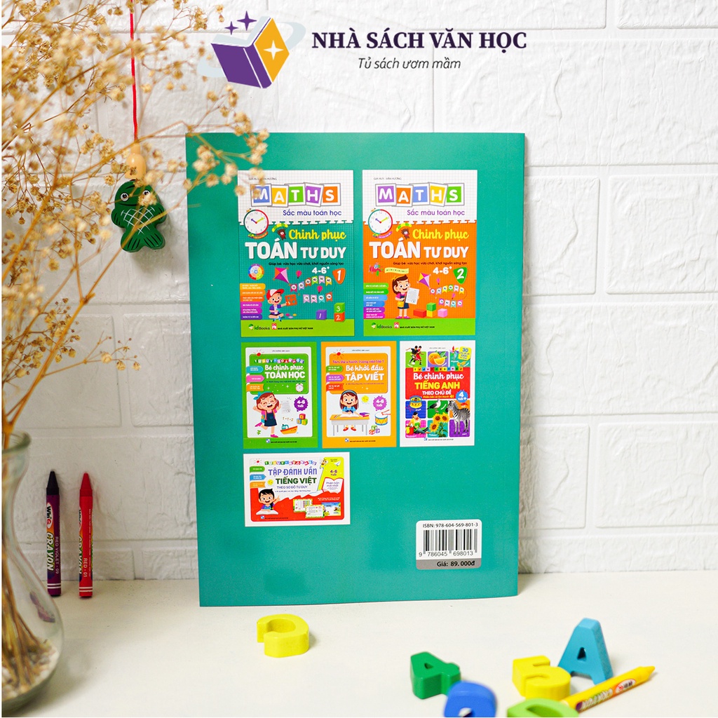 Sách - Bé Chinh Phục Toán Tư Duy Tập 1 Cho Bé 4 - 6 Tuổi - Sắc Màu Toán Học