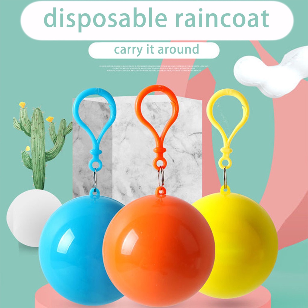 Áo Mưa Khẩn Cấp Bằng PVC Bền Thiết Kế Quả Bóng Độc Đáo Chống Nước Dùng Một Lần Cho Hoạt Động Ngoài