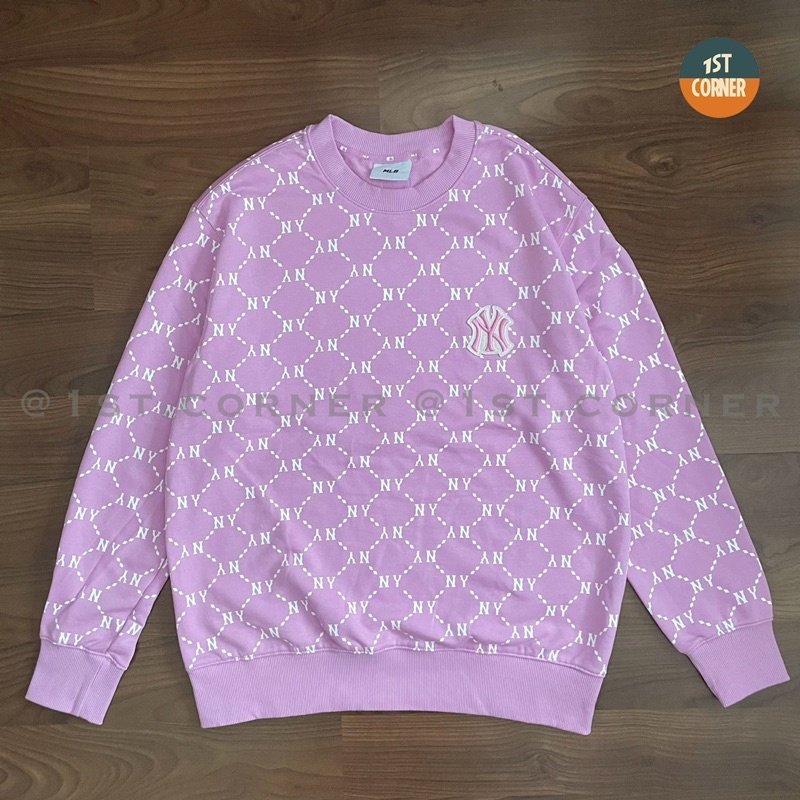 Áo Sweater nỉ da cá MLB - MONOGRAM DIAMOND NEW YORK YANKEES