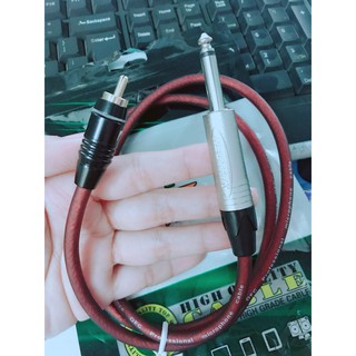 Dây chuyển jack 6 ly ra 1 jack bông sen đực