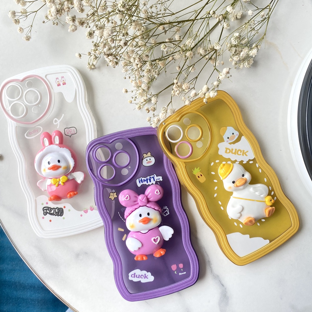 Ốp lưng iphone vịt vui nhộn, miễn phí đổi trả 4 lần/ 1 năm