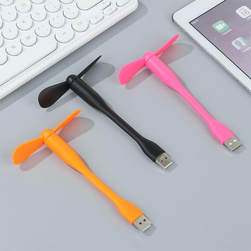 Quạt Làm Mát Mini Linh Hoạt Nhiều Màu Sắc Cho Laptop PC Sạc Dự Phòng USB