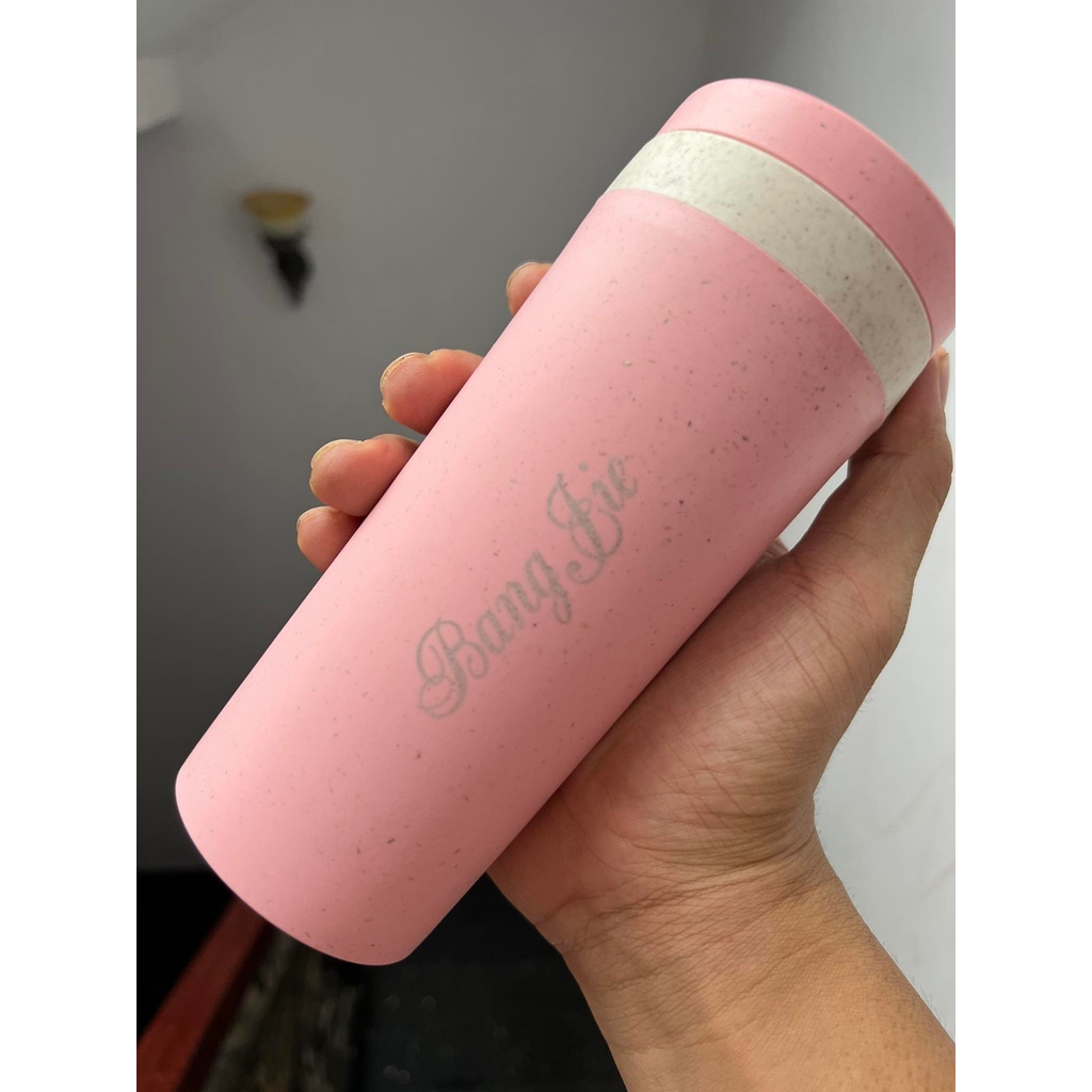 Bình  Đựng Nước Lúa Mạch Có Dây Xách 330ml - In Ấn Logo Theo Yêu Cầu