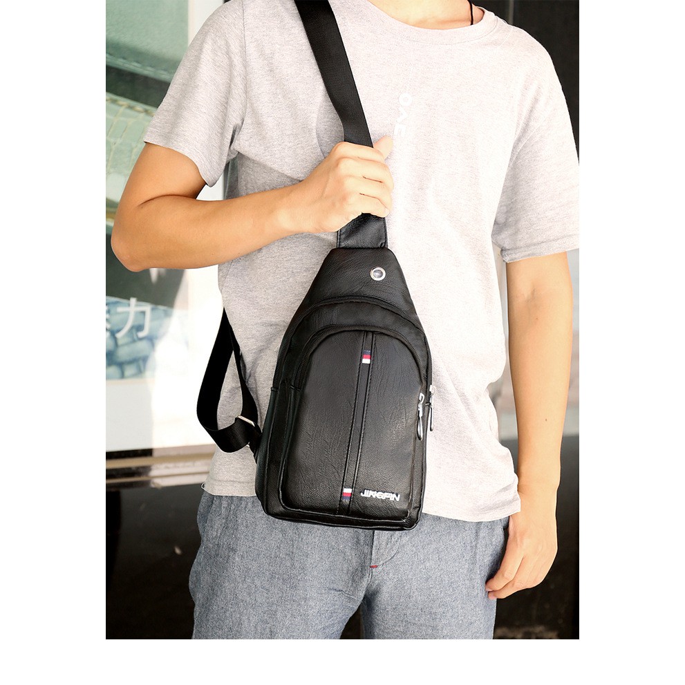 Túi đeo chéo da nam nữ cao cấp, da mềm bóng dùng đi làm, đi chơi, thể thao TDC105 | BigBuy360 - bigbuy360.vn