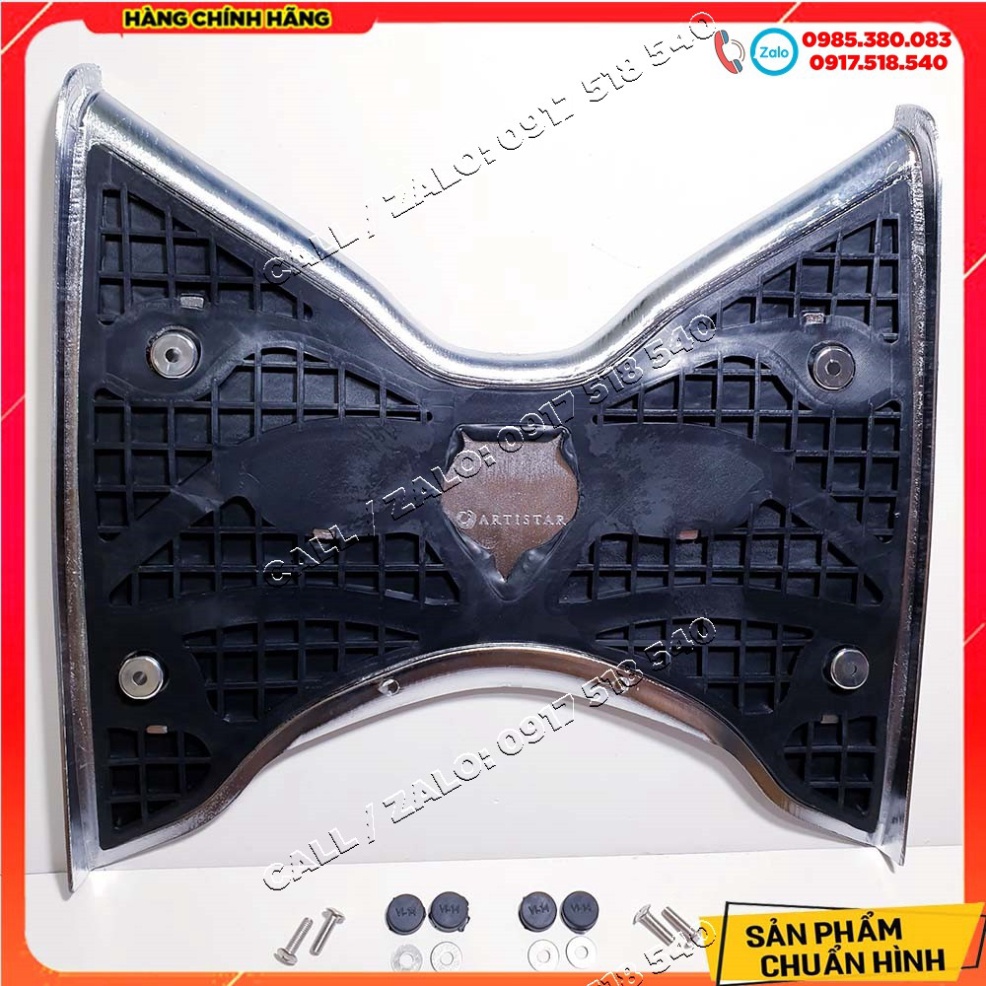 THẢM SH 2020 - Sh 2021 - SH 2022 MẠ CROM CHÍNH HÃNG ARTISTA ( LƯU Ý CÓ ỐC GẮN XUỐNG SÀN)  Nhựa ABS cao cấp