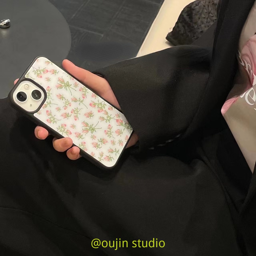 Ốp ĐiệN ThoạI HọA TiếT Hoa HồNg Cho Iphone 11 / 14 13 Promax / 12 / 13pro / xr