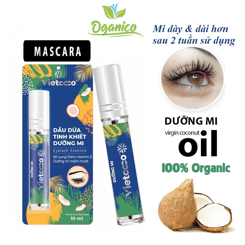 Dầu dừa nguyên chất Organic VIETCOCO : MARCARA 10ML - CHAI 500ML-250ML... ĂN - CHĂM SÓC SẮC ĐẸP