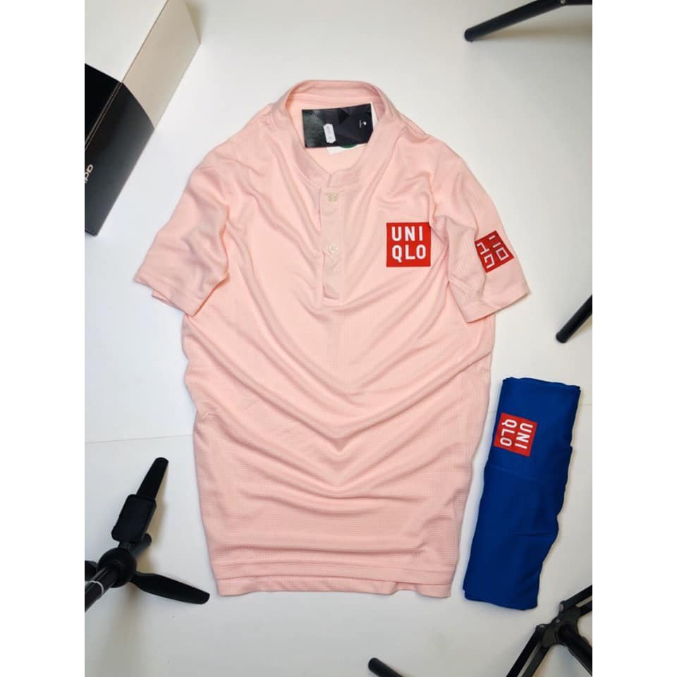 Bộ quần áo thể thao uniqlo màu hồng đẹp nhất 2021,bộ quần áo tennis logo cao su bao bong vĩnh viễn