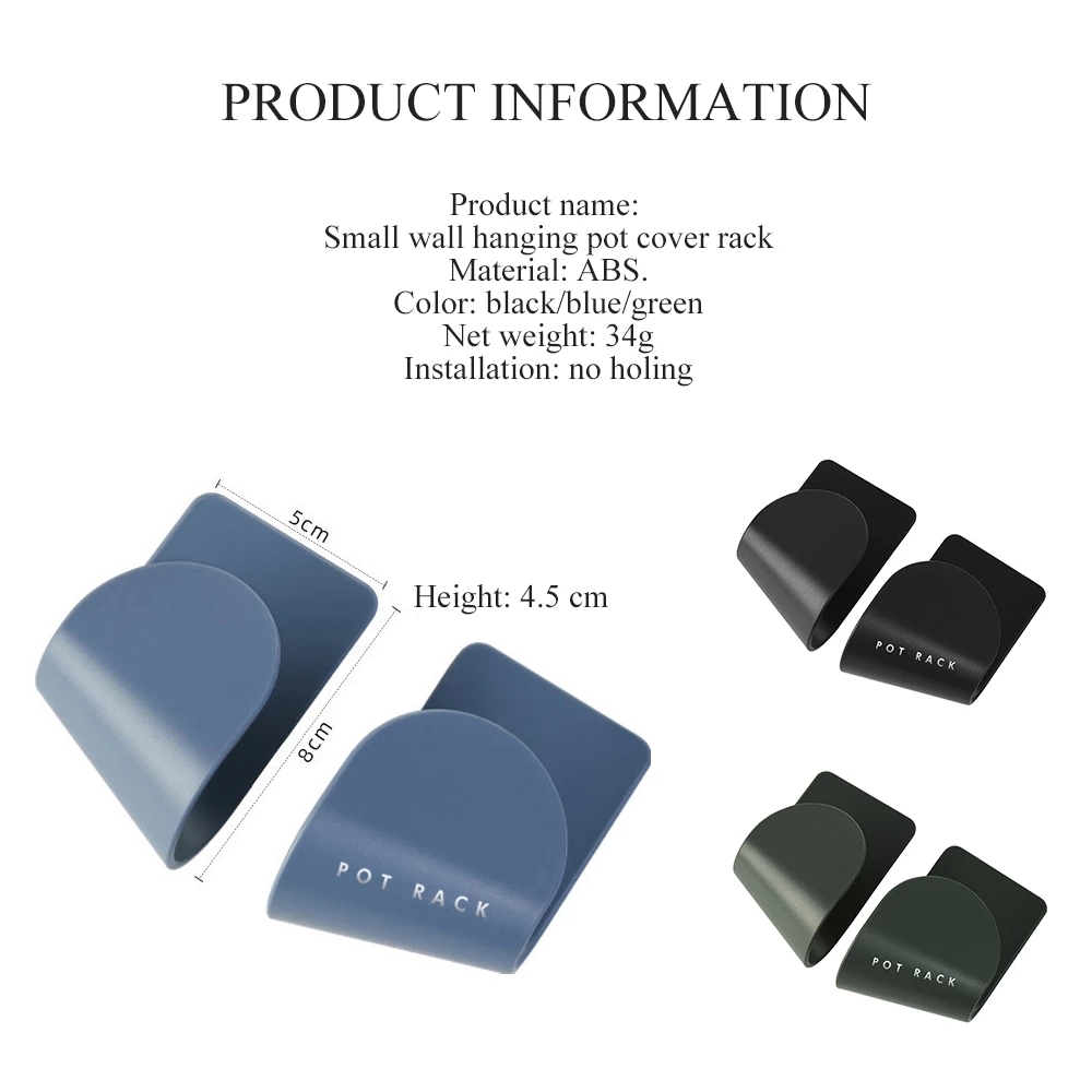 Giá Gắn Tường Để Nắp Nồi Tiện Lợi