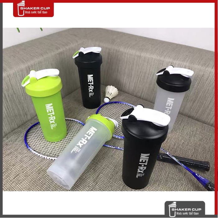 Bình lắc tập gym bình nước thể thao Shake bottle Met RX 1 lít