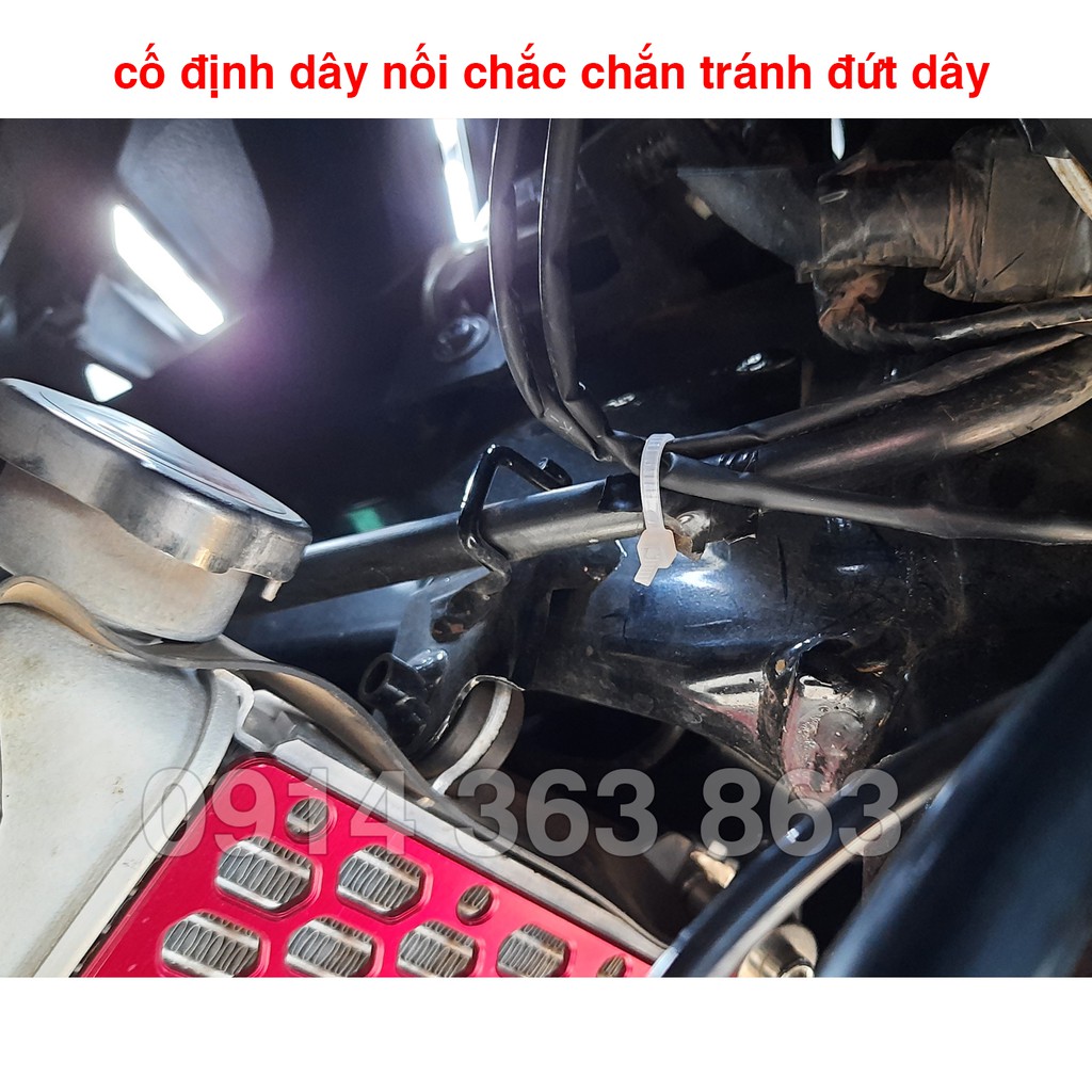 Dây nối điện demi cho xi nhan 3 dây, lấy điện dương sau khóa