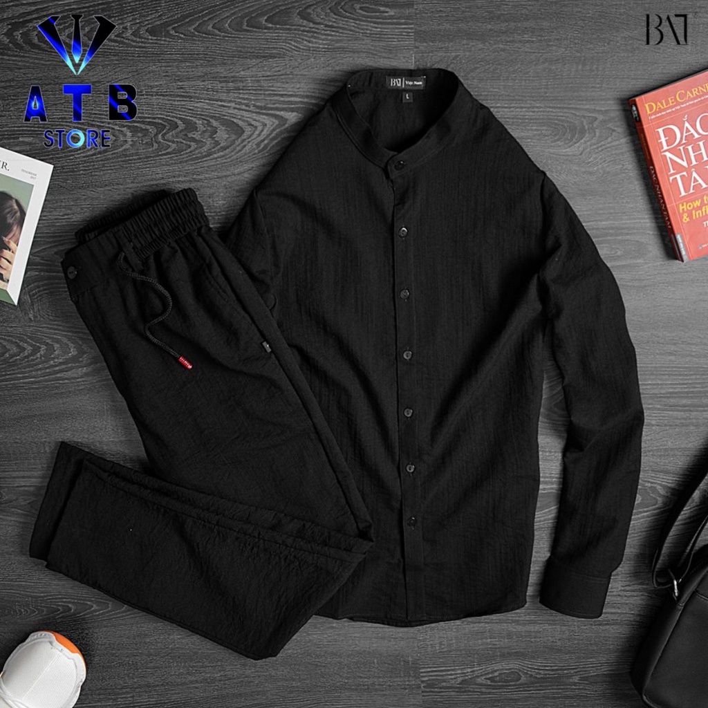 VDEO- ẢNH THẬT 100% BỘ ĐŨI NAM Quần Dài Áo Dài, Sơ Mi Quần Đũi Dài Tay