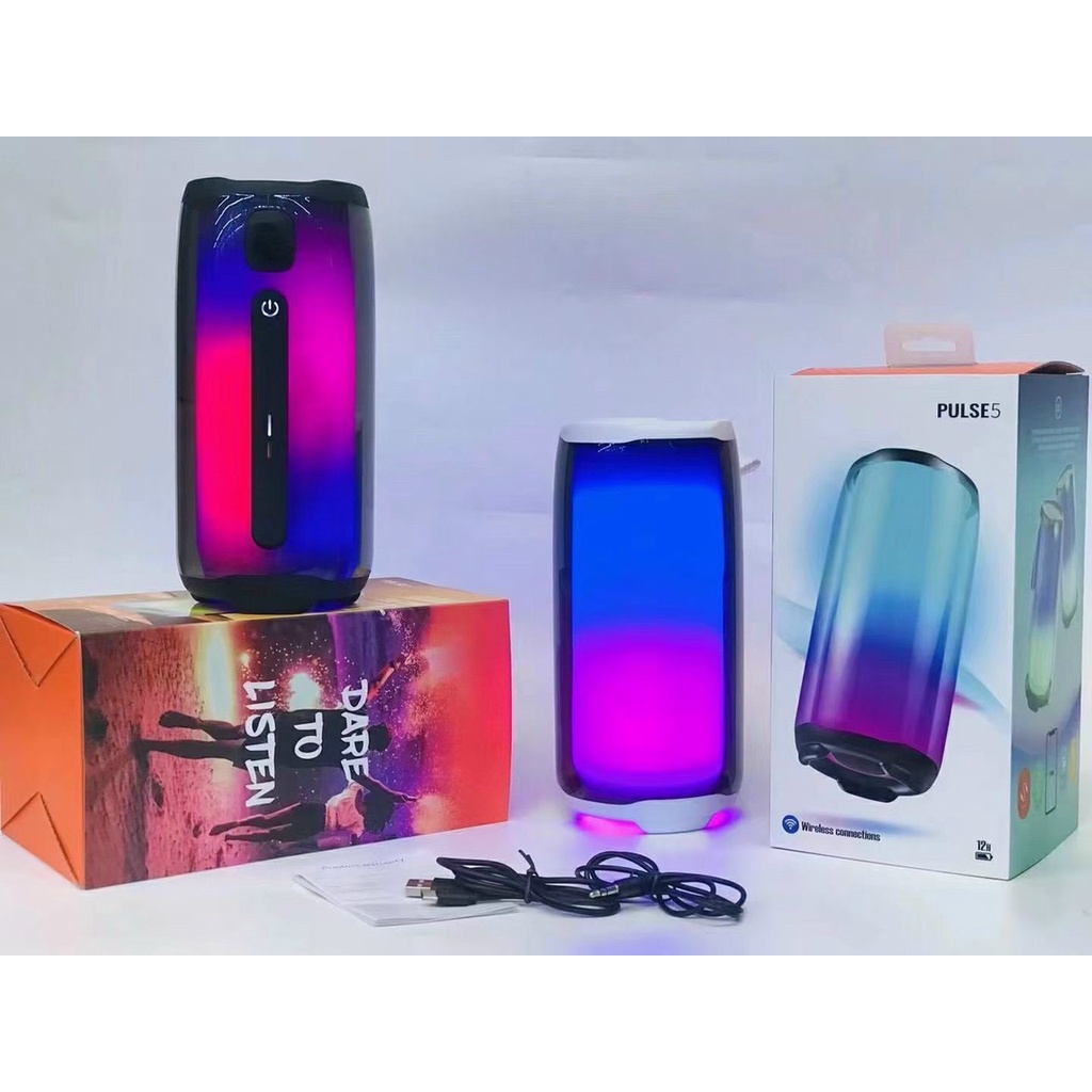 Loa Bluetooth Điện Thoại Đèn Led Pulse 5 Theo Nhạc MẪU MỚI Thiết Kế Đẹp Âm Thanh Hay