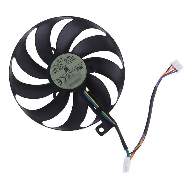 Quạt Tản Nhiệt Qj T129215Su 12v 0.5a 88mm Cho Asus Rx5700 Rx5700 Xt 8gb