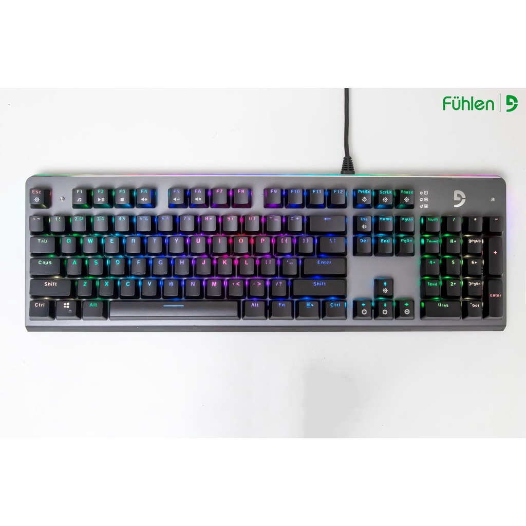 Bàn phím cơ Gaming Fuhlen Subverter có LED RGB - Chính hãng NINZA, bảo hành 2 năm