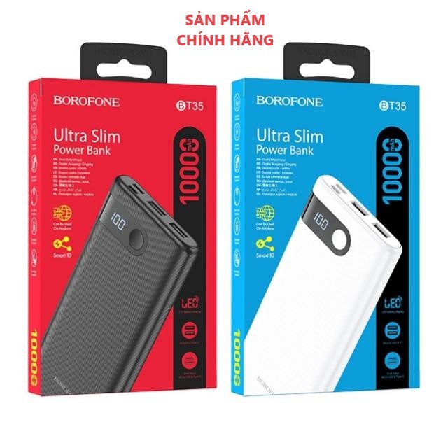 (Hàng Chính Hãng)  Pin Sạc Dự Phòng Borofone10000mah Có Màn Hình, Chính Hãng, Chất Lượng !