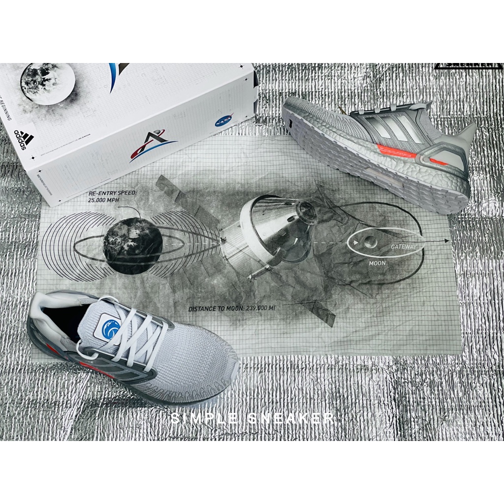 Giày Adidas UltraBoost 20 ISS Grey Sliver FREESHIPHàng Chính Hãng - Giày Thể Thao Nam Chạy Bộ Tập Gym - Simple Sneaker