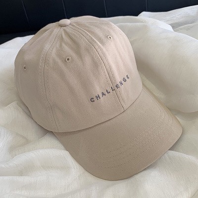 Mũ Lưỡi Trai Cotton Thêu Chữ CHALLENGE Thời Trang Dành Cho Nam Và Nữ