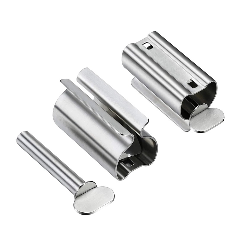 Dụng Cụ Nặn Tuýp Kem Đánh Răng Bằng Thép Không Gỉ Đa Chức Năng