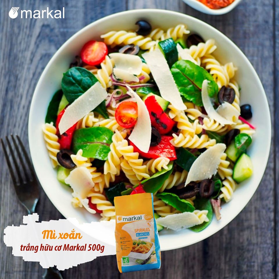 Mì nui hữu cơ Markal 500g (nguyên cám, trắng)