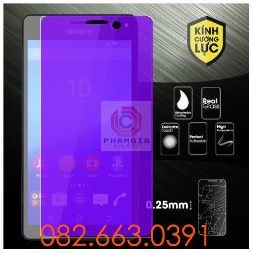Cường Lực Sony bảo vệ mắt ánh tím Sony C3/C5/C6/L1/L2 nano dẻo