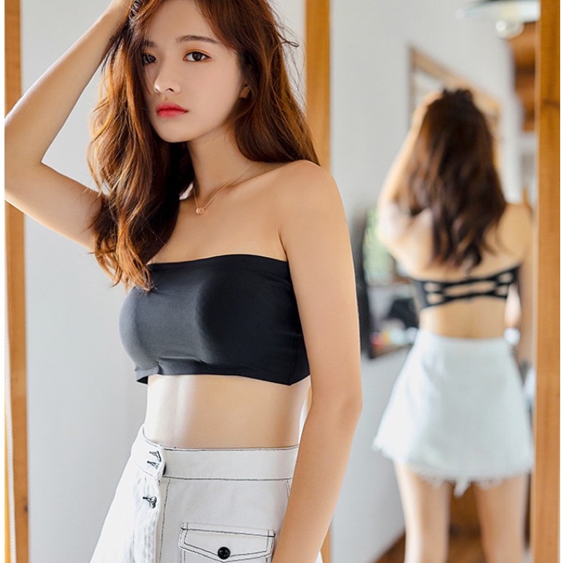 Áo bra Su quây không dây , Áo bralette Trơn ngang phong cách