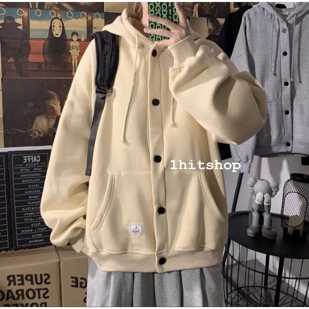 Áo Khoác Nút Và Ulzzang Unisex 1Hitshop