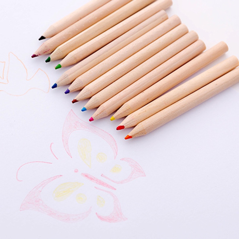 ✿ Set 12 Bút Chì Màu Kèm Đồ Chuốt Cho Bé