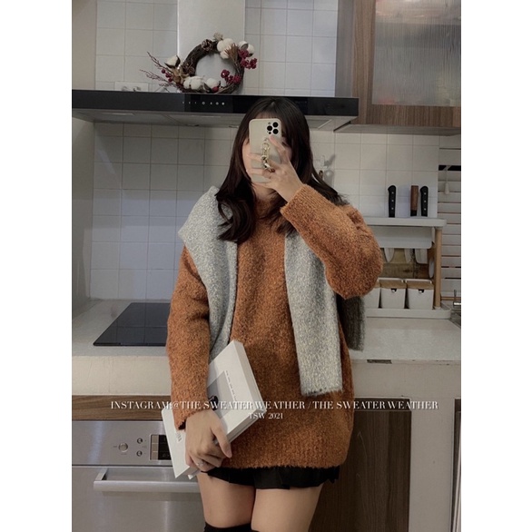 Áo len tiêu cổ tròn chất xù mềm the.sweaterweather TSW | BigBuy360 - bigbuy360.vn