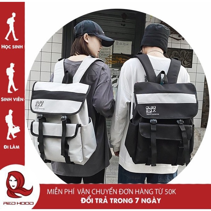 Balo Nam Thời Trang đi học REDHOOD, Du Lịch, Balo hình hộp cỡ lớn RD01