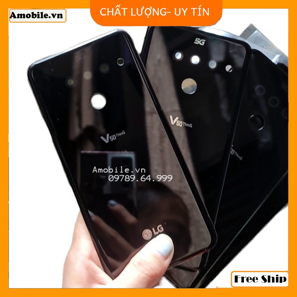 Nắp Lưng Điện Thoại Bằng Kính Thay Thế Chuyên Dụng Cho LG V50 ThinQ 5G LM-V500N V500/ kính lưng lg v50 tại amobile.vn
