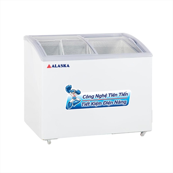 Tủ Đông Nắp Kính Cong Alaska KC- 210 (Miễn phí giao tại HCM-ngoài tỉnh liên hệ shop)