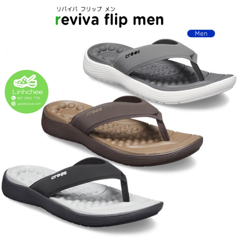 Dép xỏ ngón hạt mát sa riveva dành cho nam êm, nhẹ, thoáng, mưa nước tốt