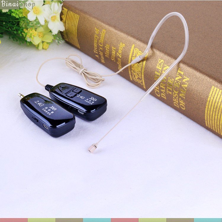 XXD-19 - Micro Hạt Gạo Không Dây 2.4G Cài Tai Dùng Cho Giảng Dạy, MC Sân Khấu