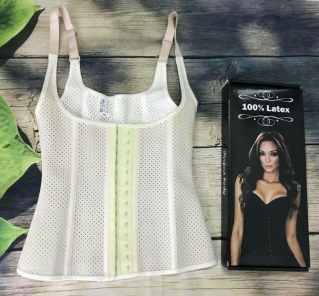 Đai nịt bụng  Gile Latex thông hơi dáng dài 29cm nhập khẩu chính hãng Italy