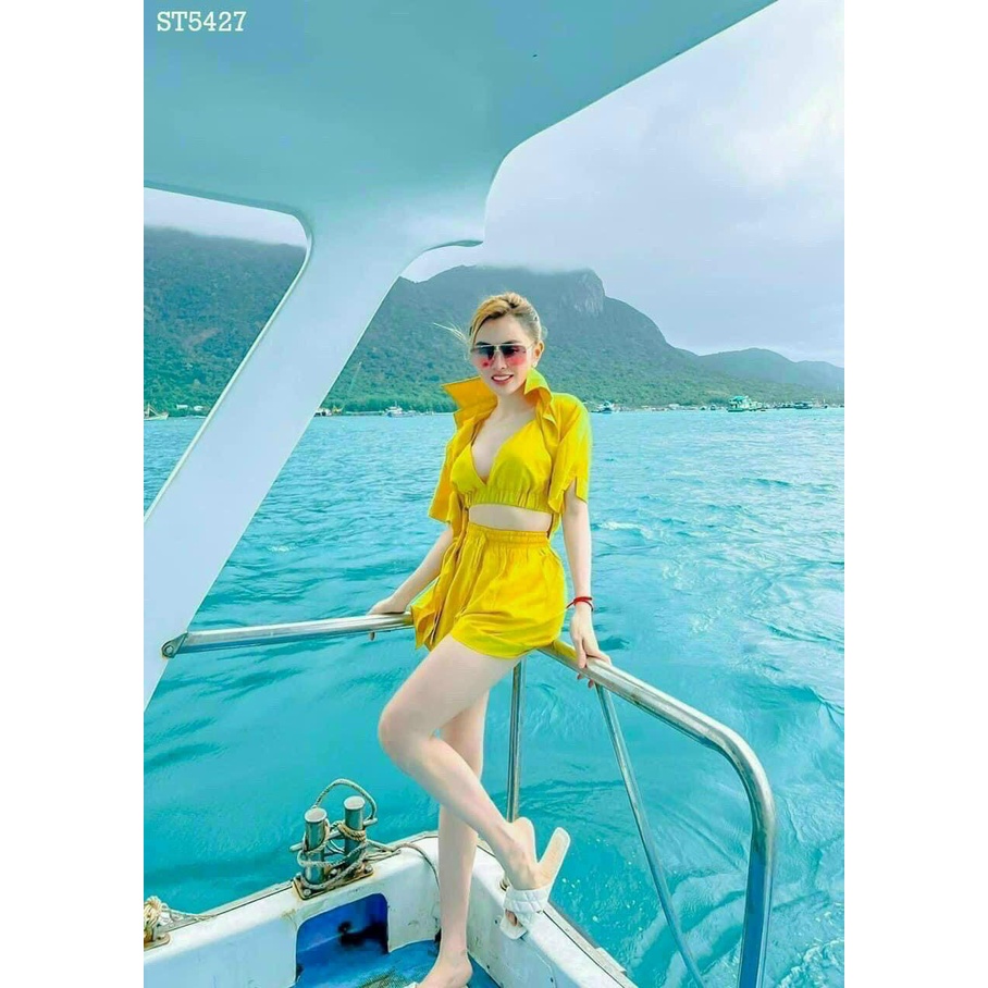 Sét bộ 3 món sexy, quyến rũ, cá tính đi chơi siêu đẹp đặc biệt đi biển fashionzero - 90202