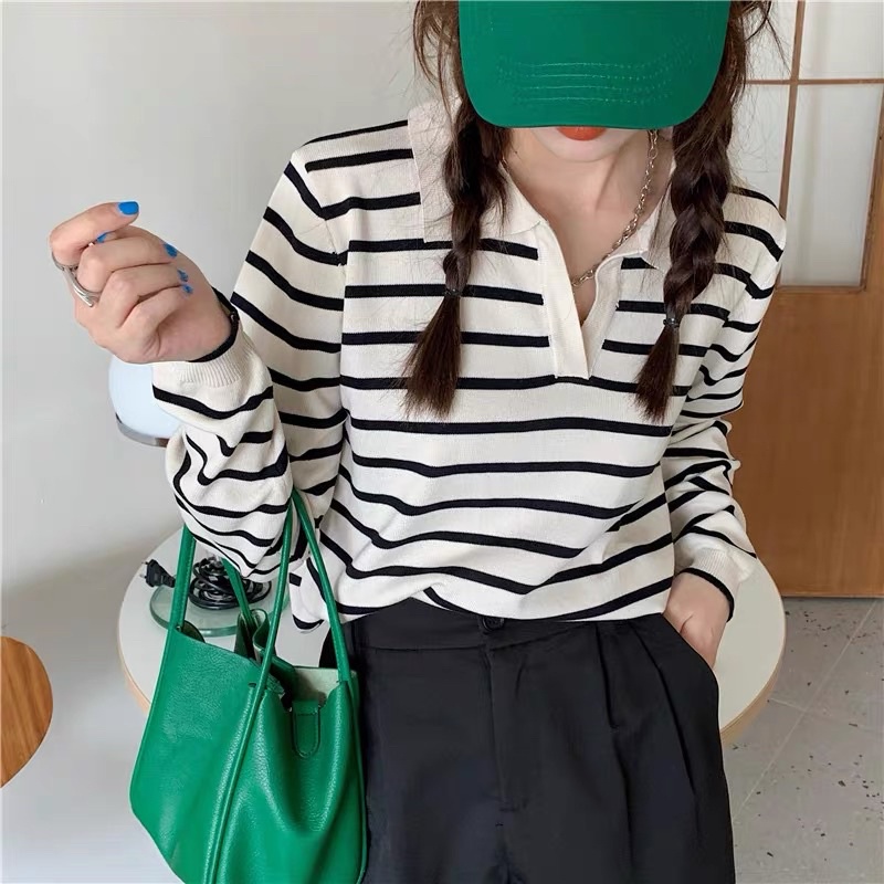 Áo thun polo len tăm có sẵn