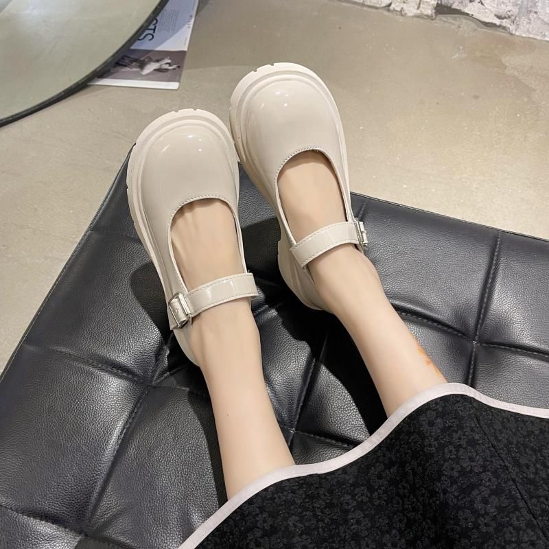 CHZK 【COD 35% off】Giày Da Phong Cách Mary Jane Nhật Bản Xinh Xắn Cho Nữ Giày nữ Lolita