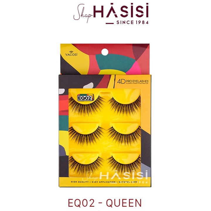 LÔNG MI VACOSI - 4D Pro Eyelashes ( Hộp 3 Cặp )