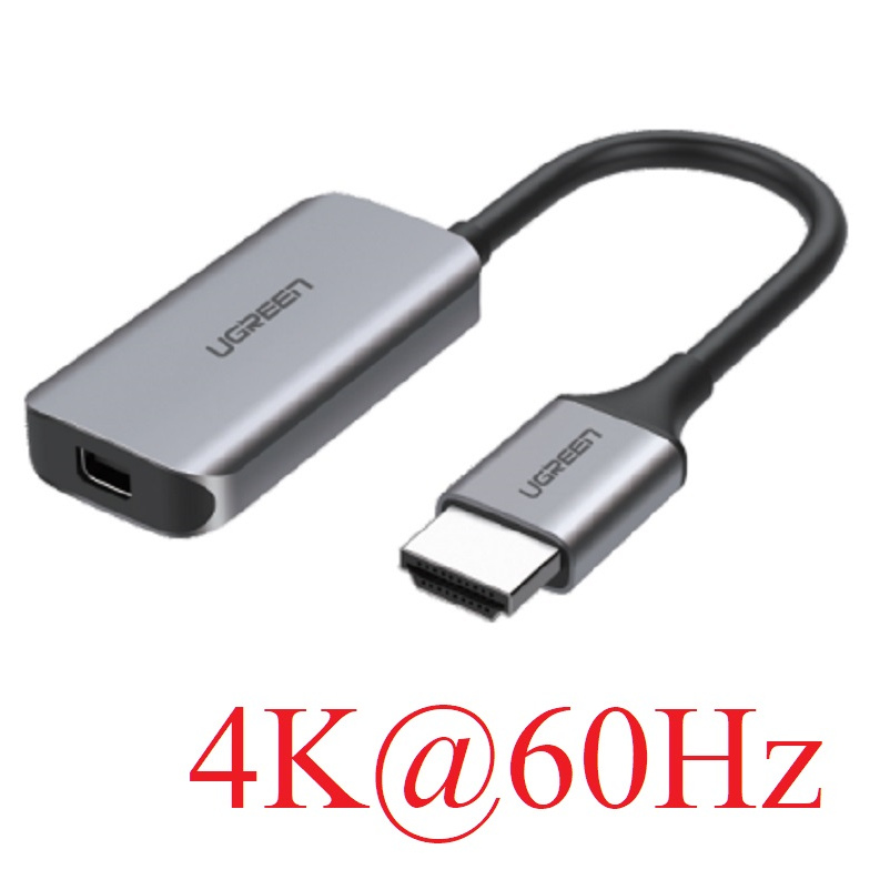 Ugreen 70693 4K 60hz Bộ chuyển đổi HDMI sang USB Type-C màu ghi xám CM323