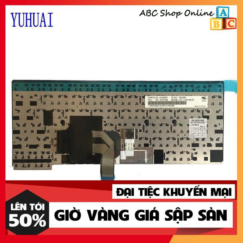 Bàn phím laptop Lenovo ThinkPad T460s T460P T470P T470s 01YT100, SN20Q55991 00PA452 SN20H42364 ( KHÔNG ĐÈN, CÓ CHUỘT)