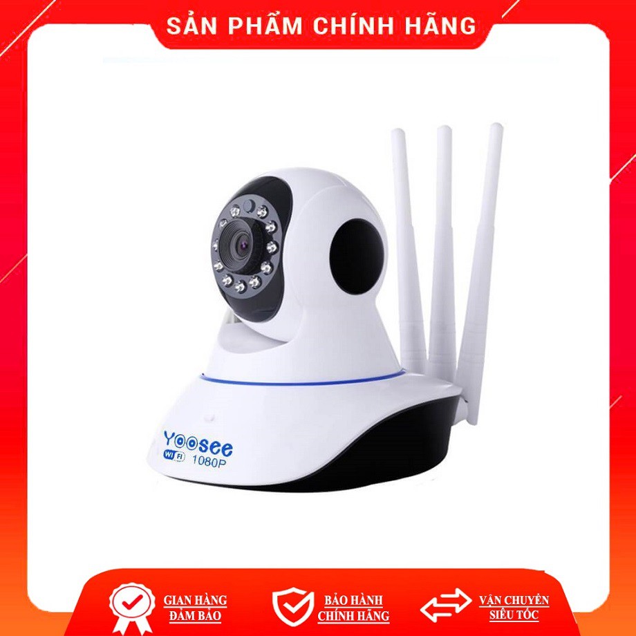 Camera IP Wifi Yoosee 3 Râu FULL HD 1080P 10 đèn hồng ngoại đàm thoại 2 chiều