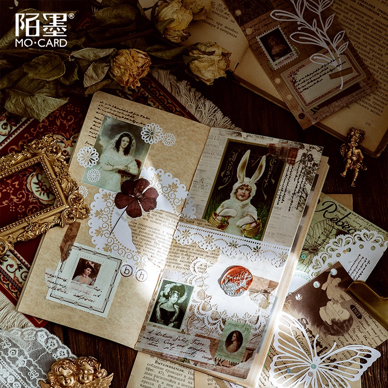 Giấy trang trí sổ, giấy ren duy băng trang trí sổ DIY của MODINA