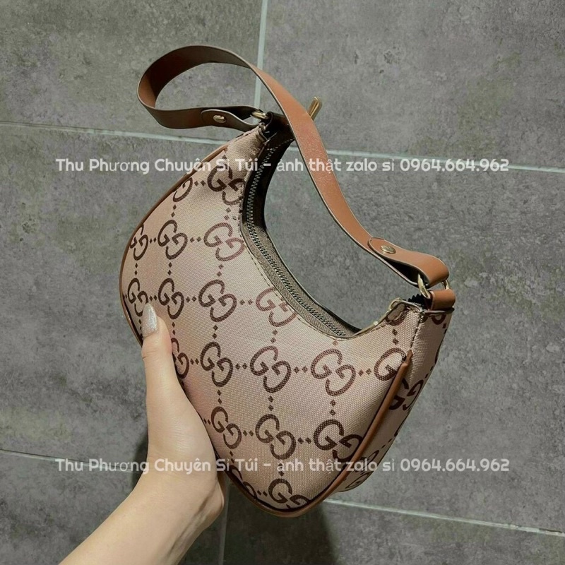 Túi đeo vai, túi kẹp nách dáng thuyền Gờ C siêu dễ thương mẫu mới nhất (ảnh thật shop chụp)