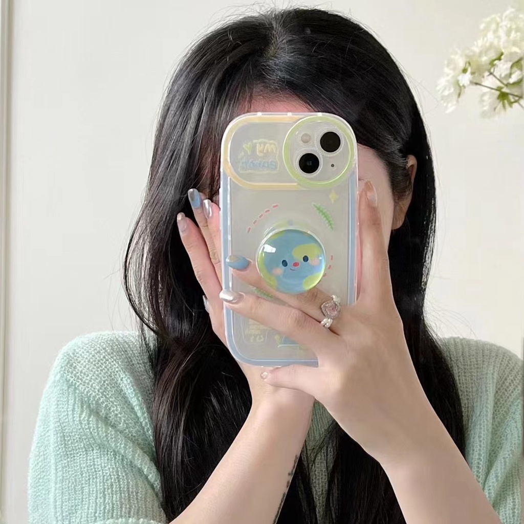Ốp Điện Thoại Thiết Kế Giá Đỡ Quả Cầu Pha Lê Cho iPhone 12 13 11 Pro Max X Xs Max Xr ghfd