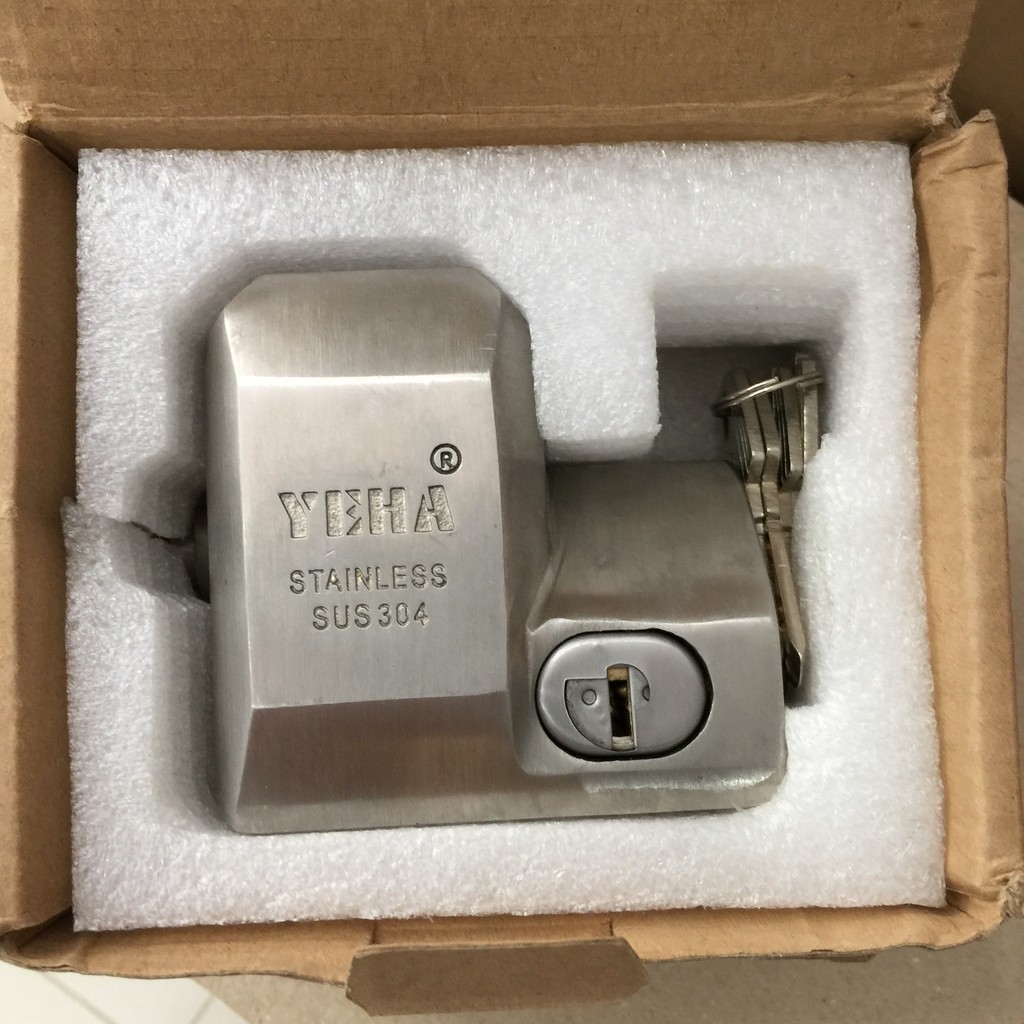 [Hỏa tốc HCM] Ổ khóa chụp chống cắt YEHA SS988CJ thân Inox SUS 304 tra chìa trước mặt khóa - MSOFT