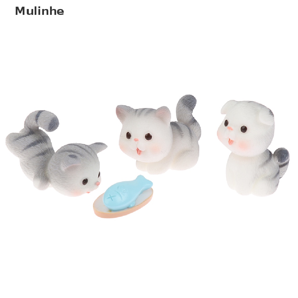 Mô Hình Chú Mèo Mini Dễ Thương Dùng Trang Trí Tiểu Cảnh DIY