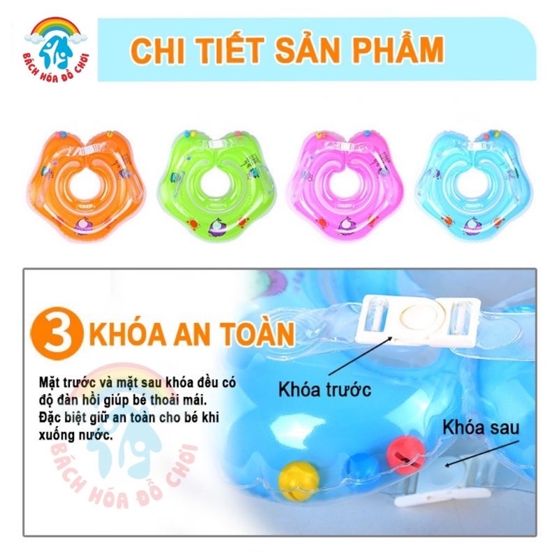 Phao Cổ Tập Bơi Cho Bé Sơ Sinh Từ 3 - 24 tháng tuổi